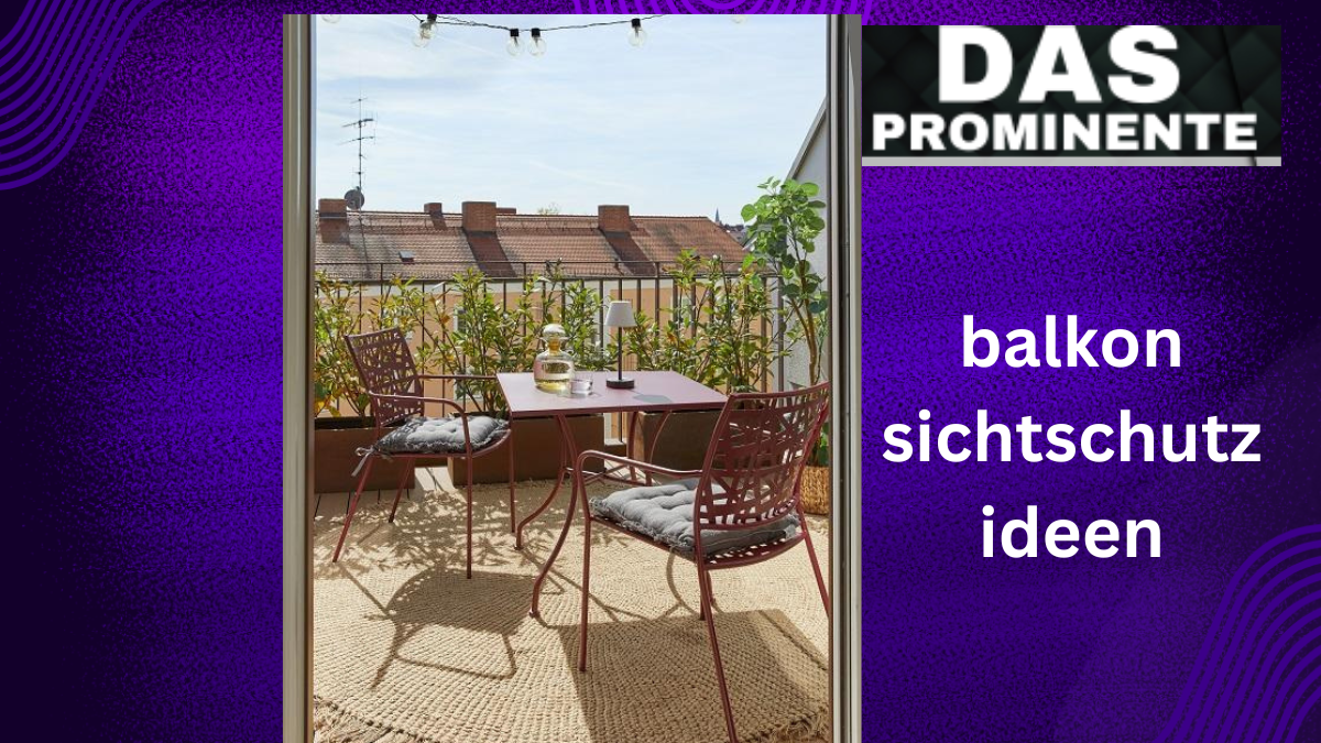 balkon sichtschutz ideen