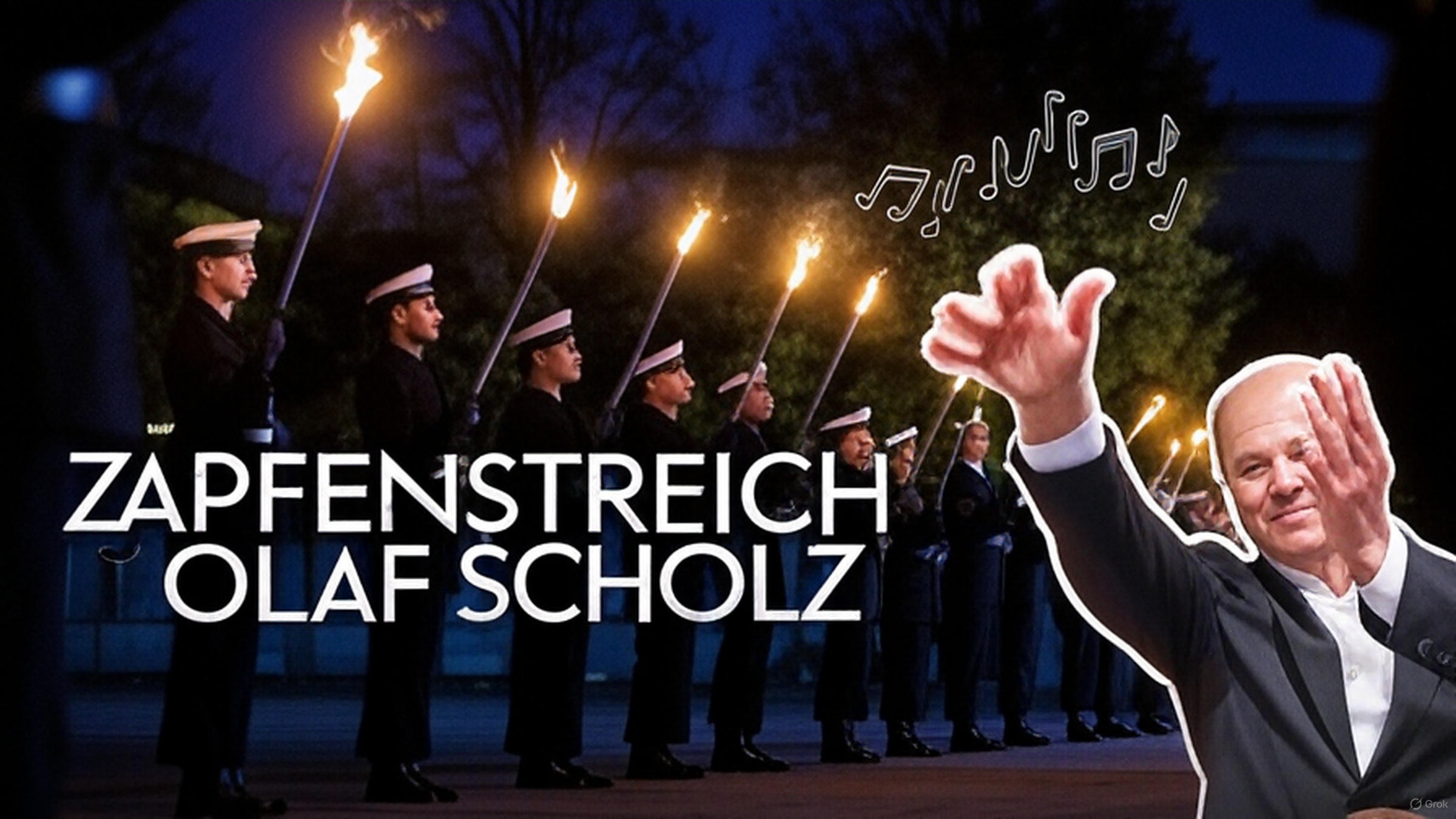 Zapfenstreich Olaf Scholz